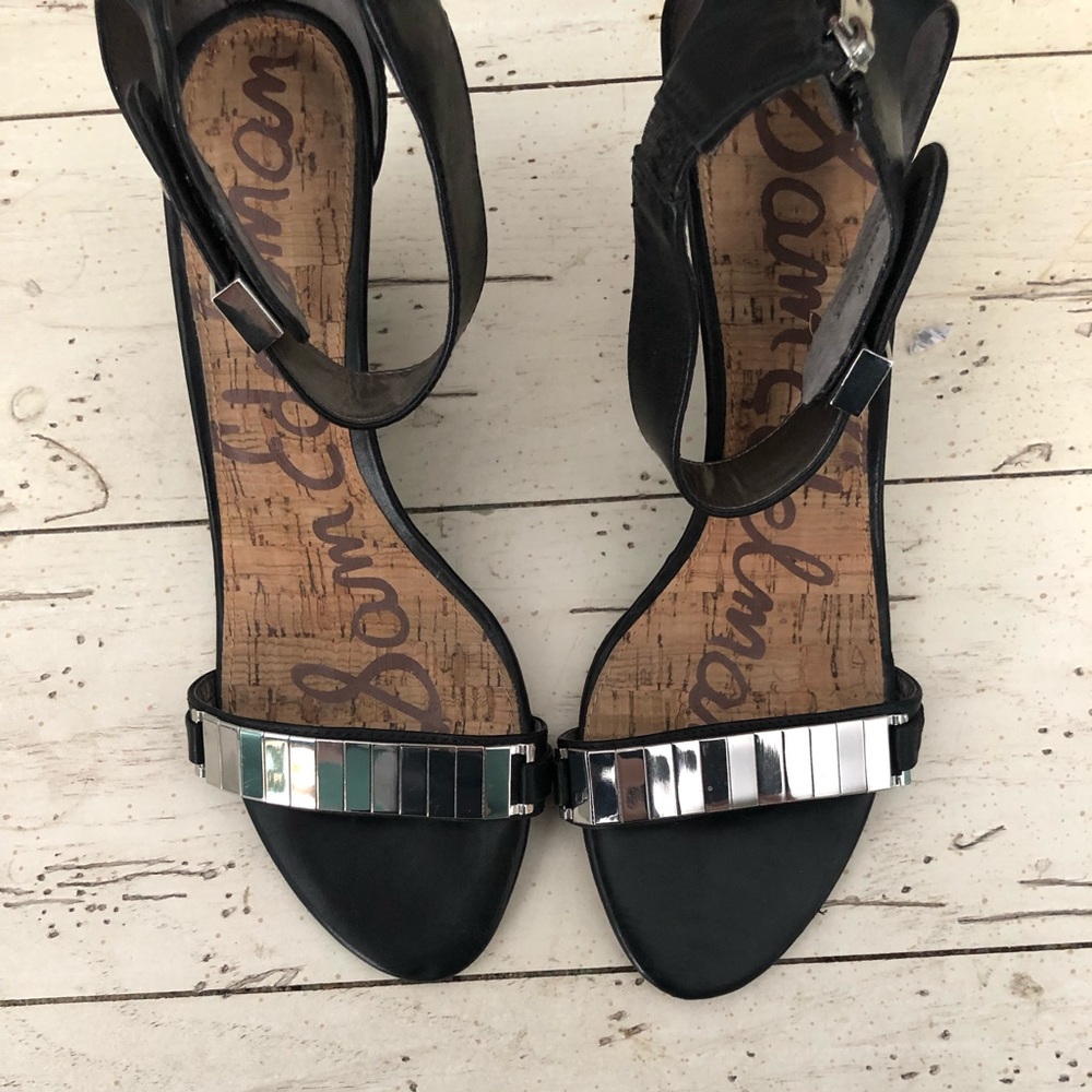 Sam Edelman Sophie Wedge Sandals in Black